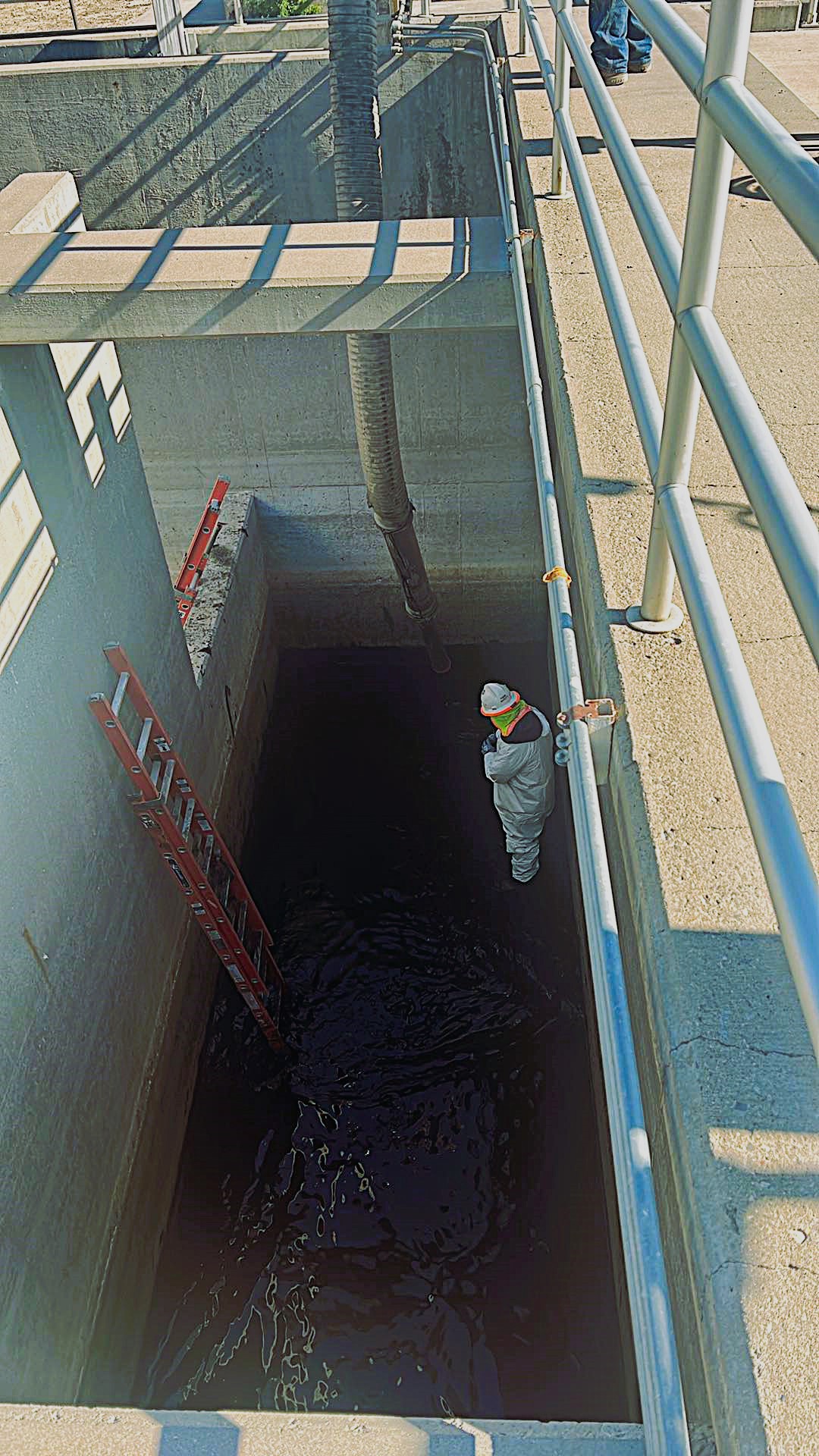 Pulling water from waste water facility